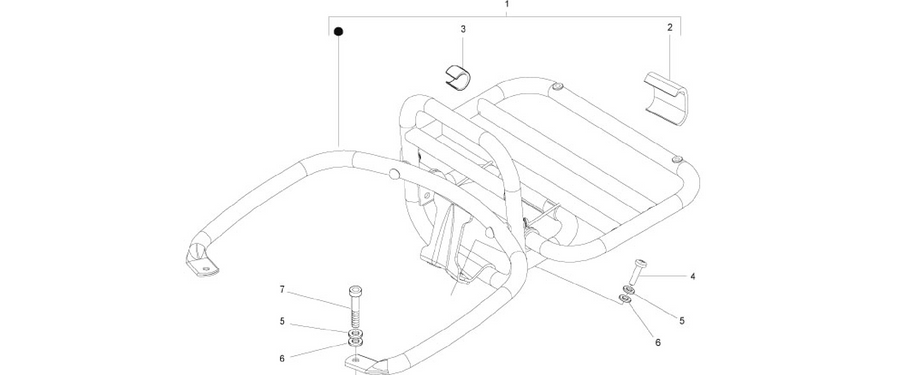 Rear luggage rack