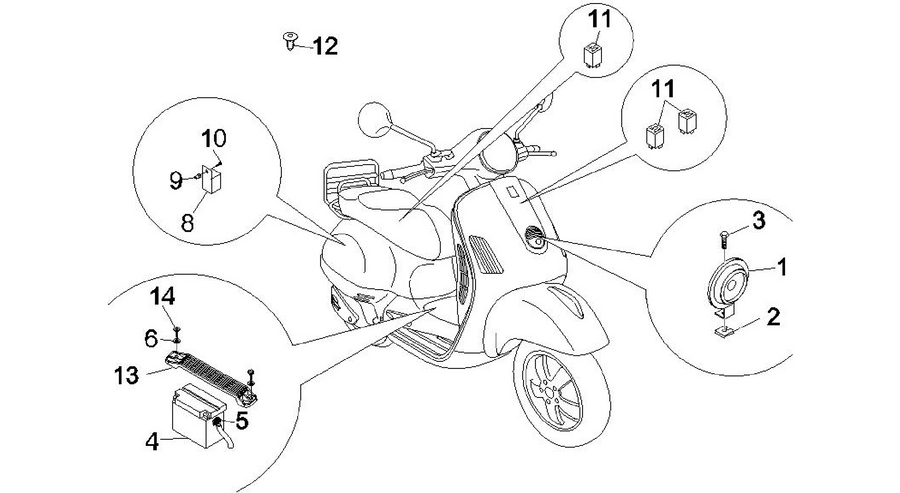 Remote control switches - Battery - Horn