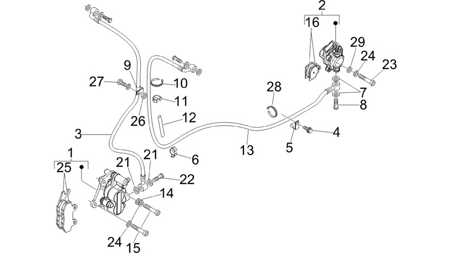 Brakes pipes - Calipers