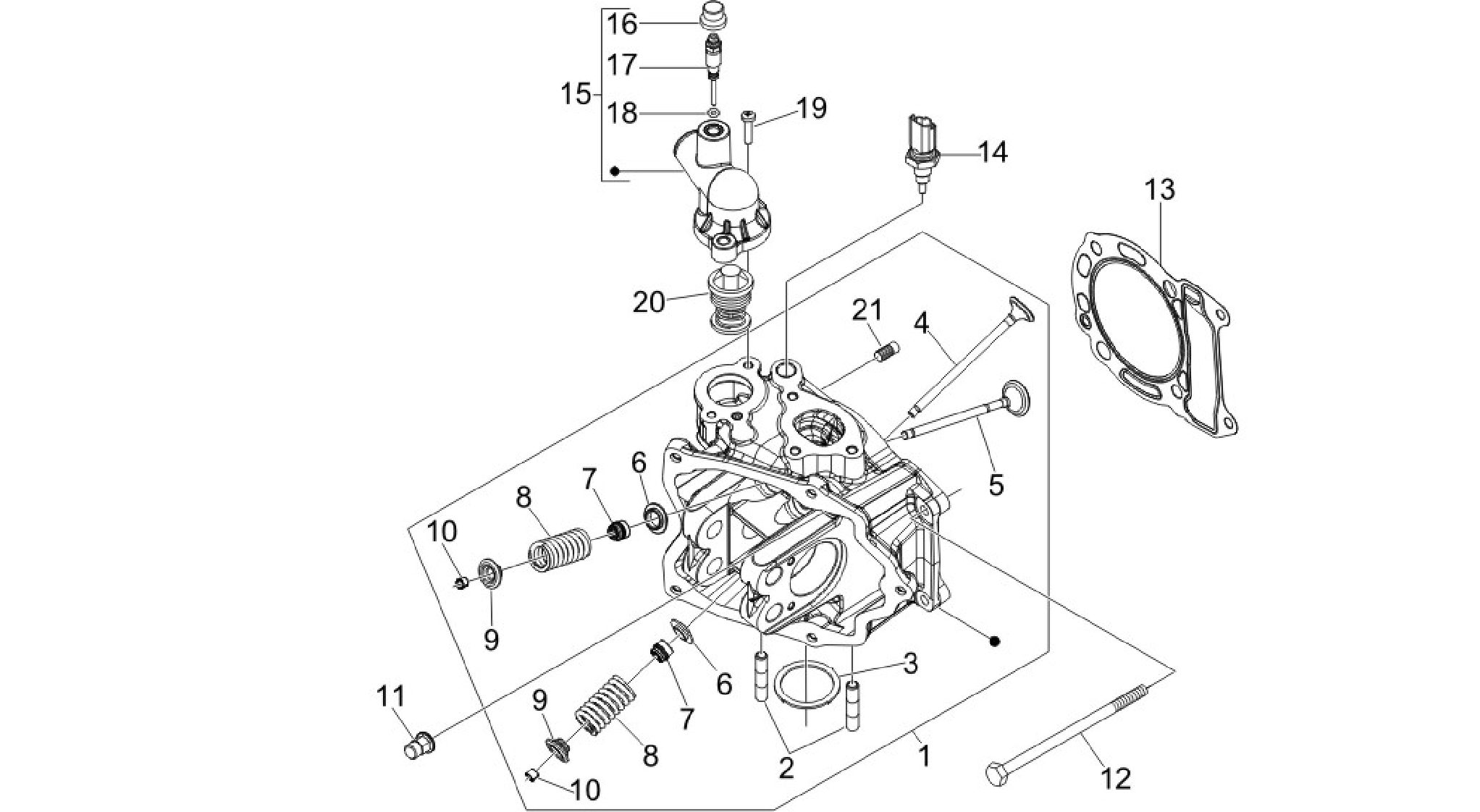 Cylinder head unit - Valve