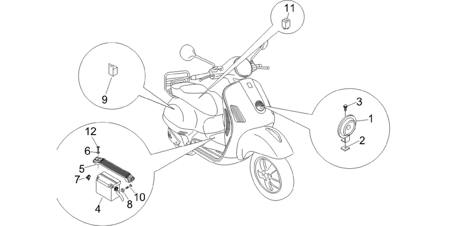Remote control switches - Battery - Horn