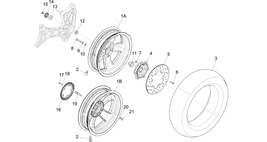 Rear wheel