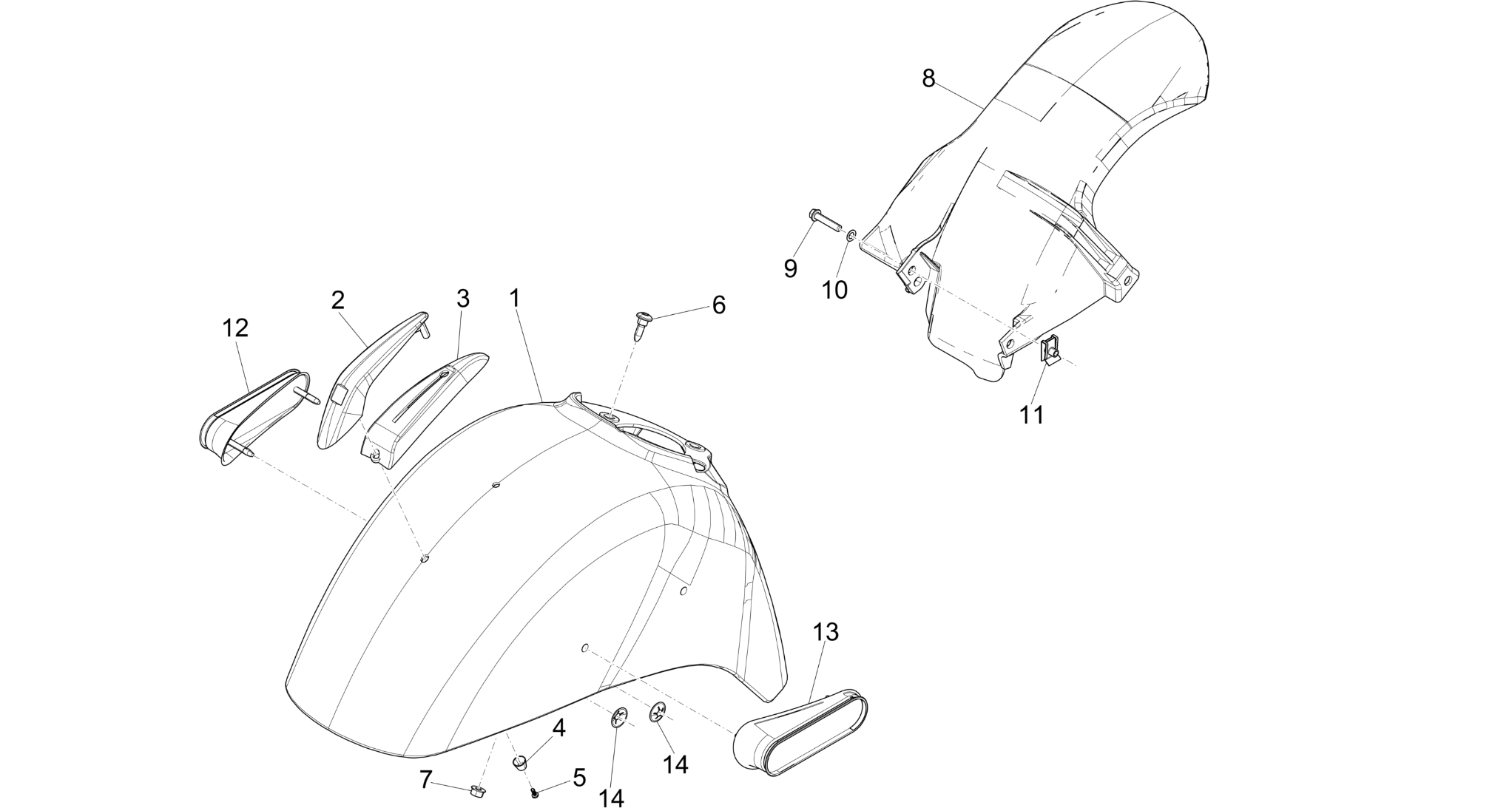 Wheel huosing - Mudguard