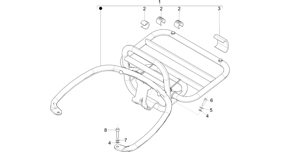 Rear luggage rack