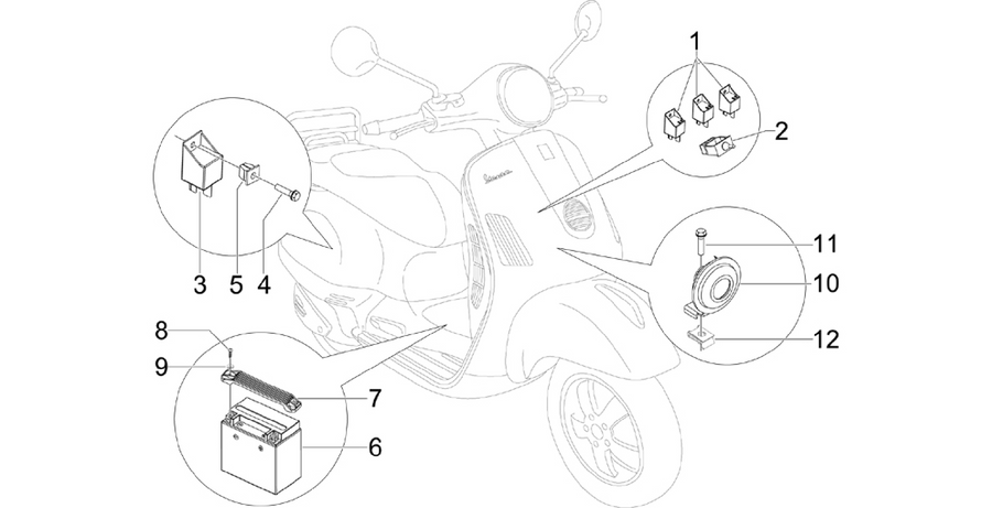 Remote control switches - Battery - Horn