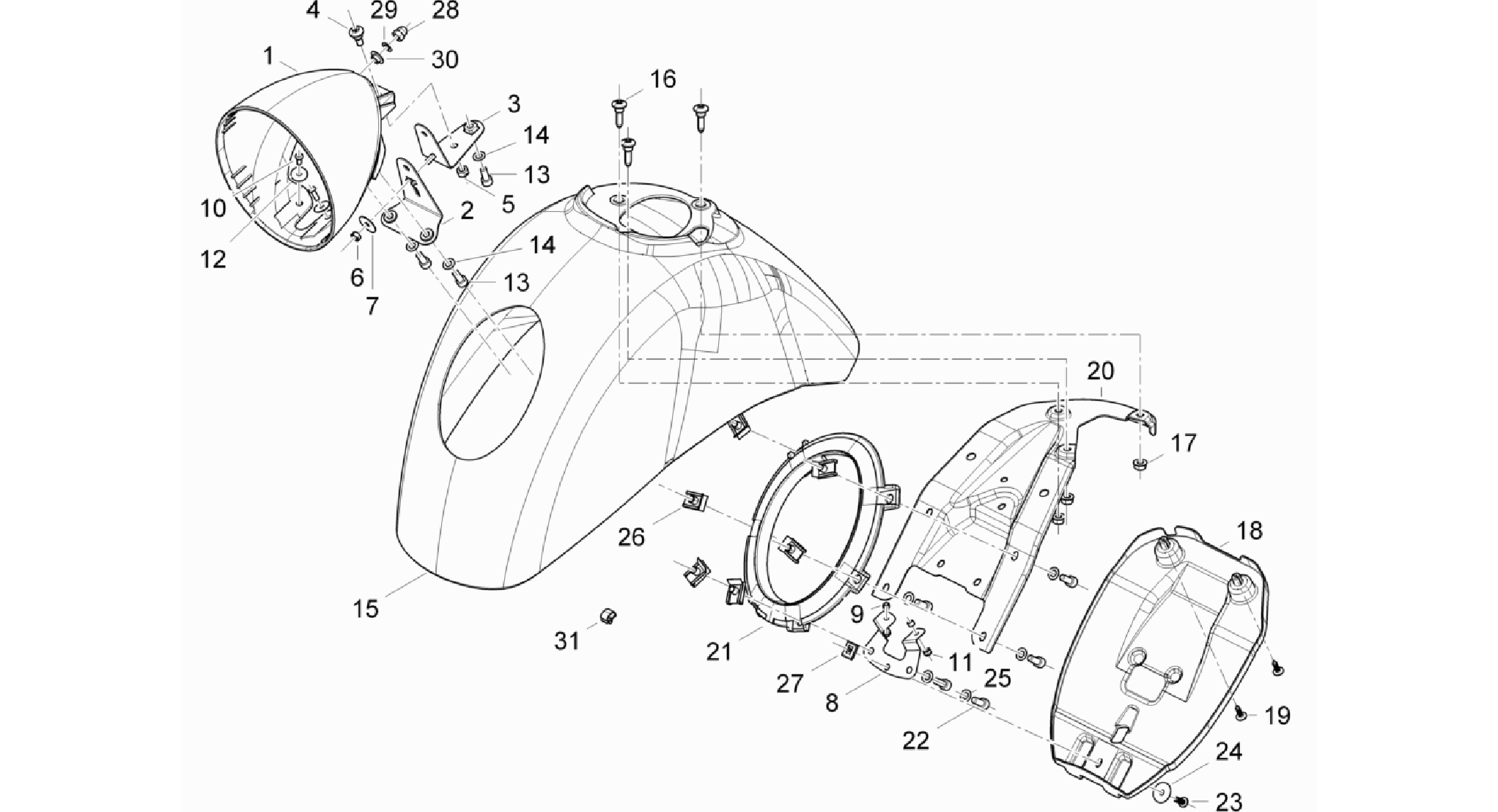 Wheel huosing - Mudguard