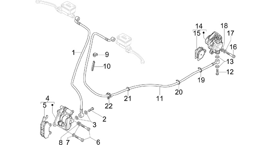 Brakes pipes - Calipers