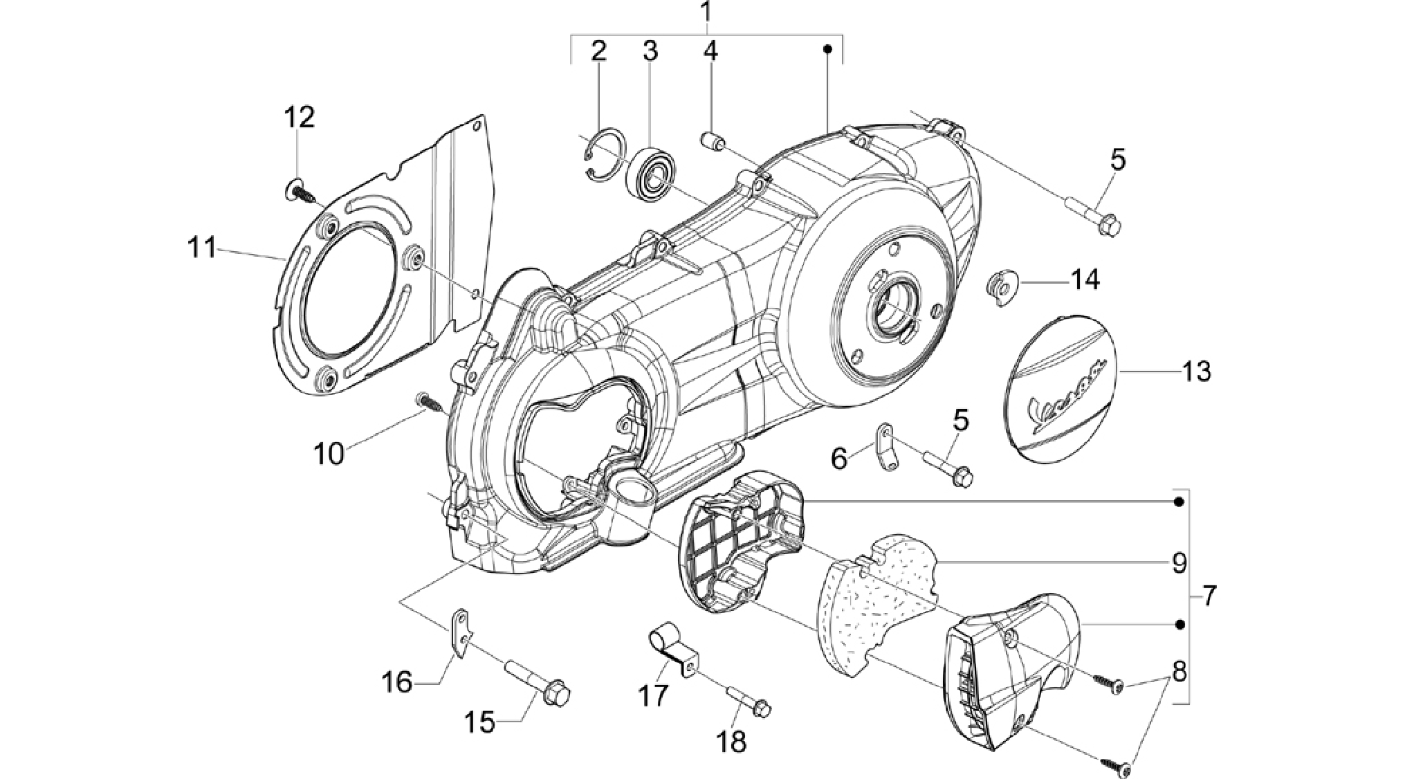 Crankcase cover - Crankcase cooling