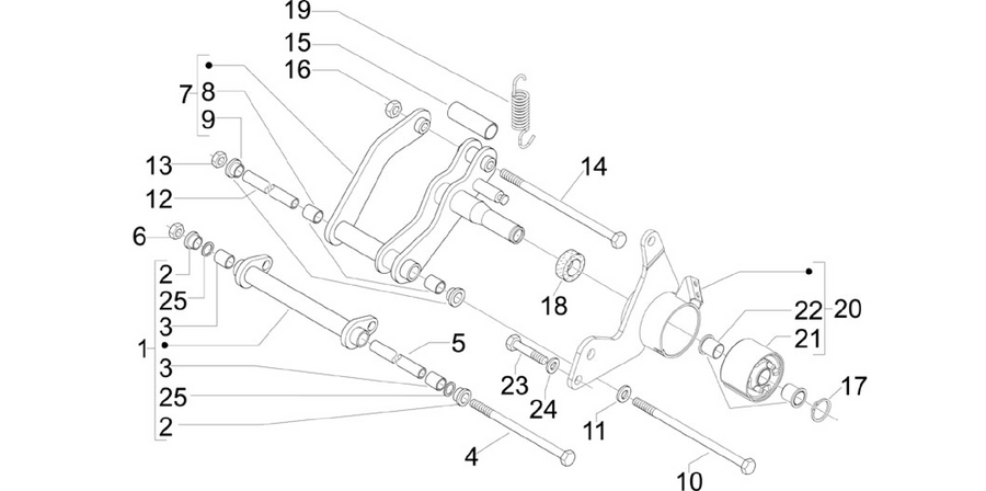 Swinging arm