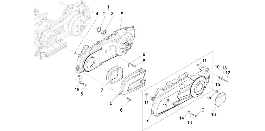 Crankcase cover - Crankcase cooling