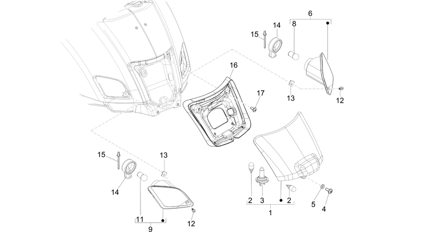 Rear headlamps - Turn signal lamps