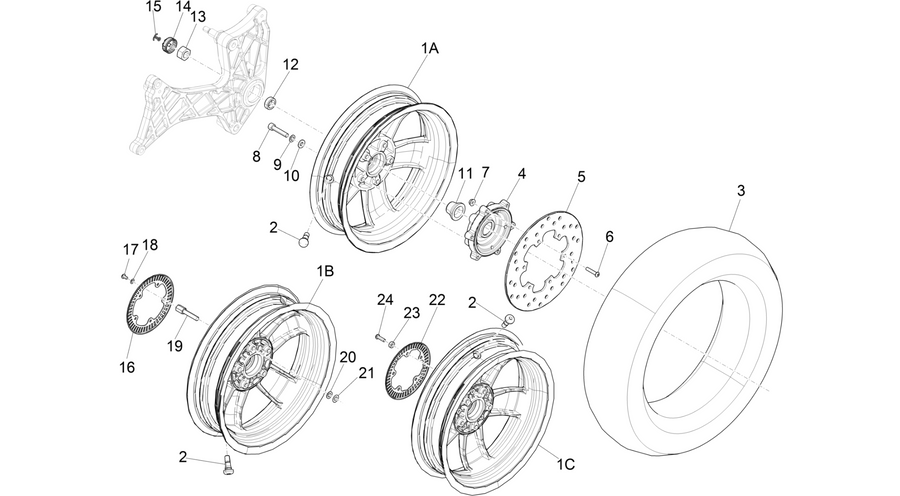 Rear wheel