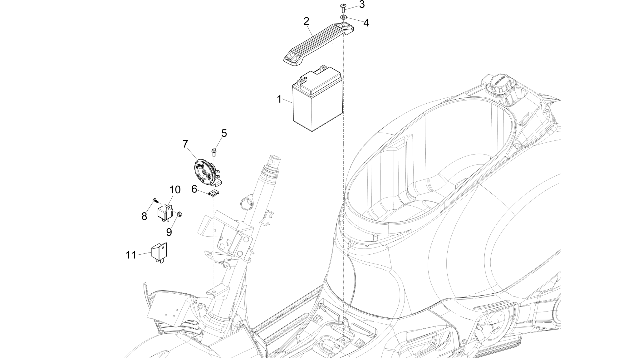 Remote control switches - Battery - Horn