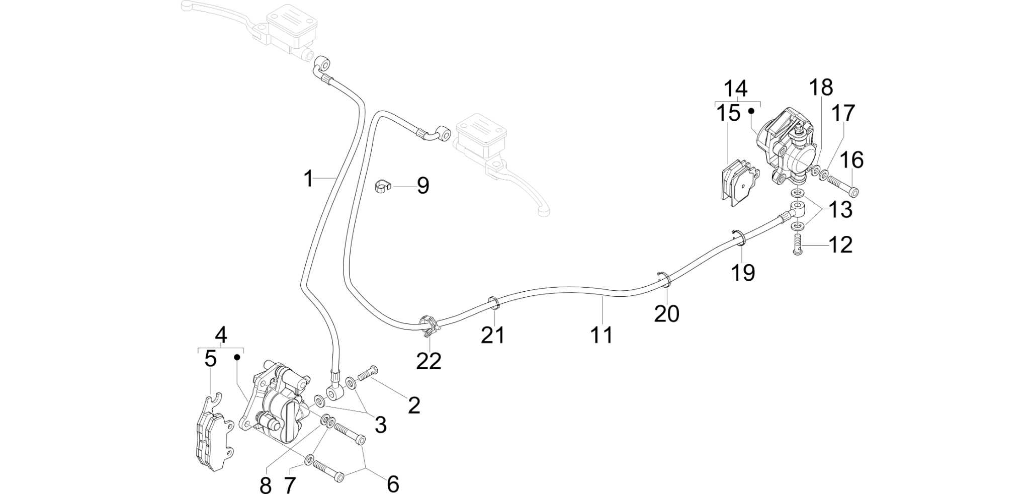 Brakes pipes - Calipers