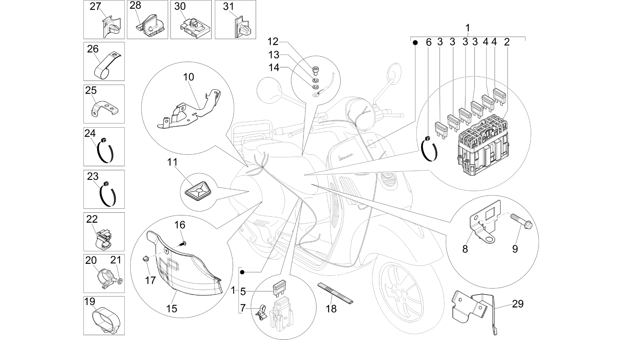 Main cable harness