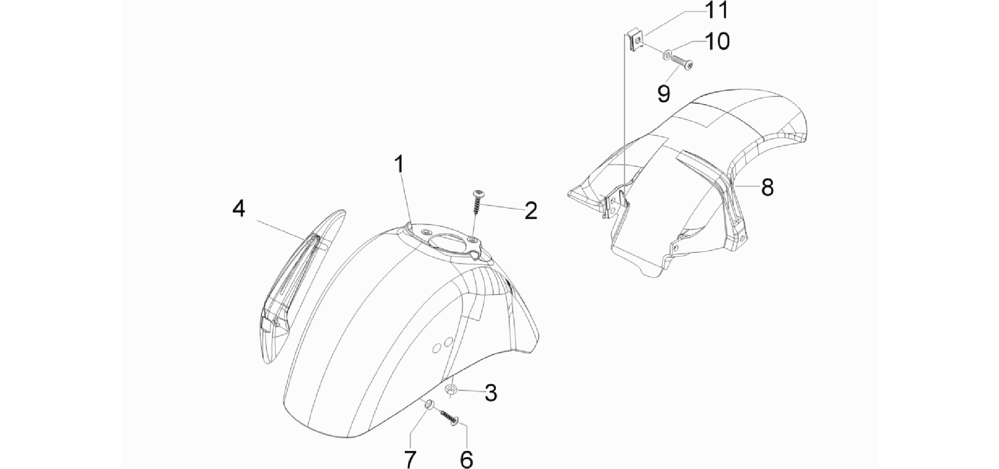 Wheel huosing - Mudguard