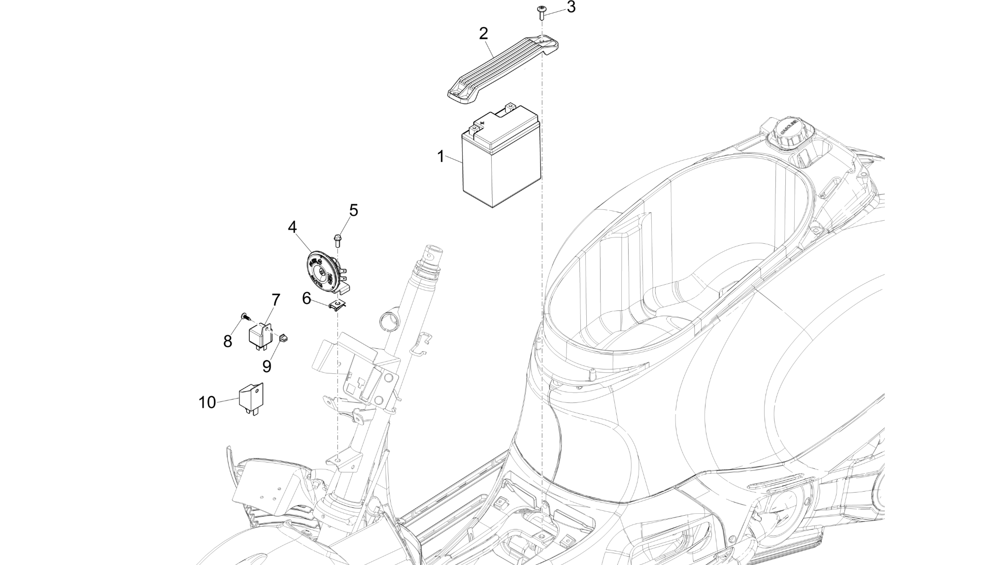 Remote control switches - Battery - Horn