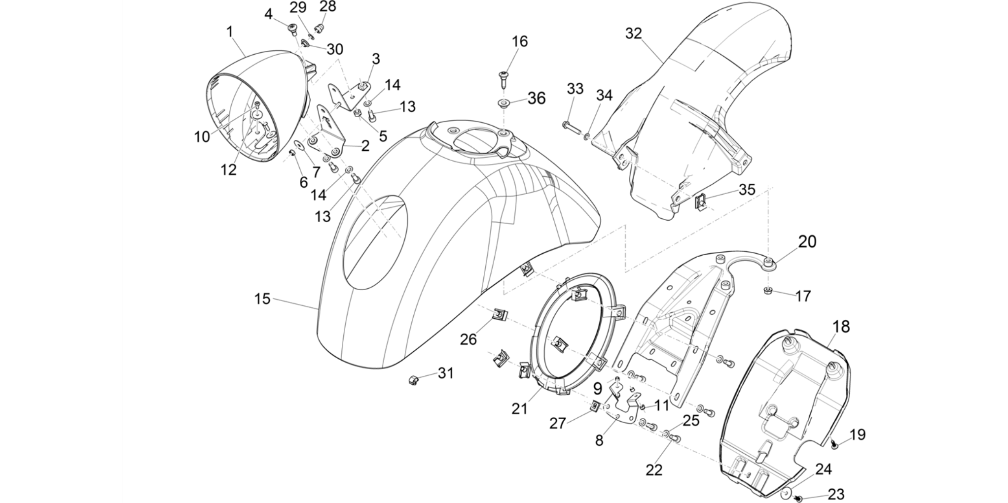 Wheel huosing - Mudguard