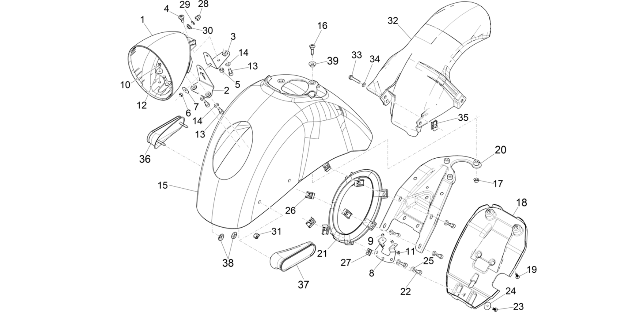 Wheel huosing - Mudguard