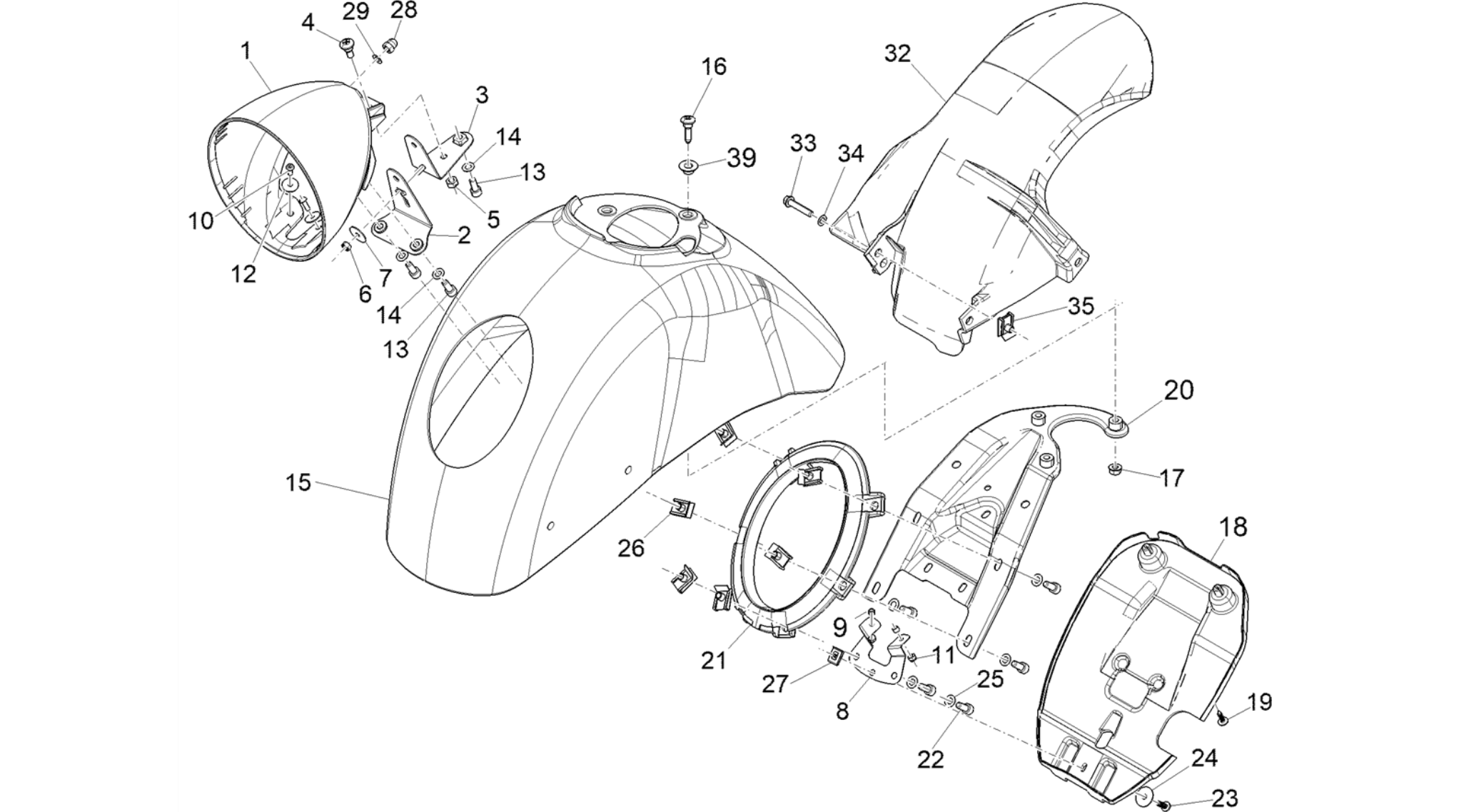 Wheel huosing - Mudguard