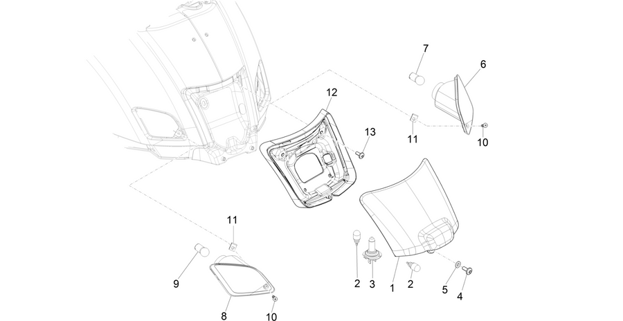 Rear headlamps - Turn signal lamps