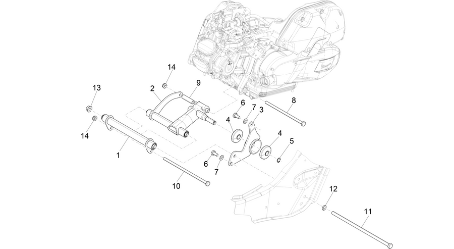 Swinging arm