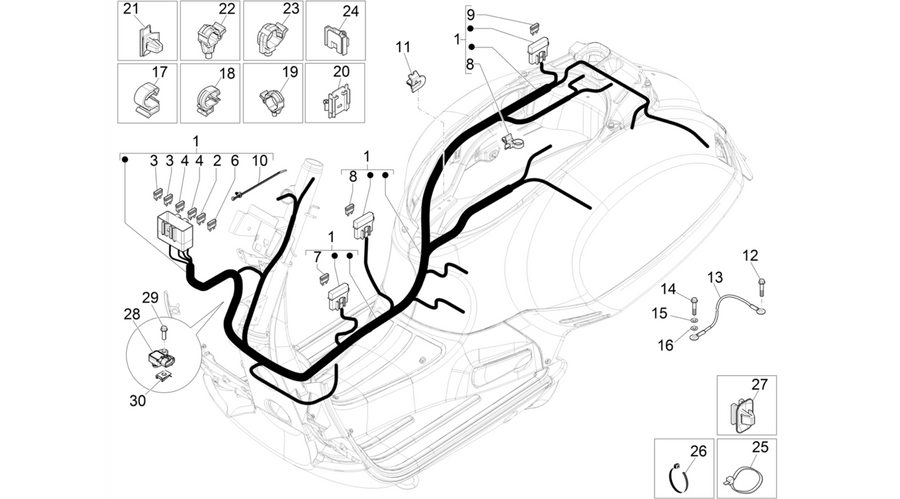 Main cable harness