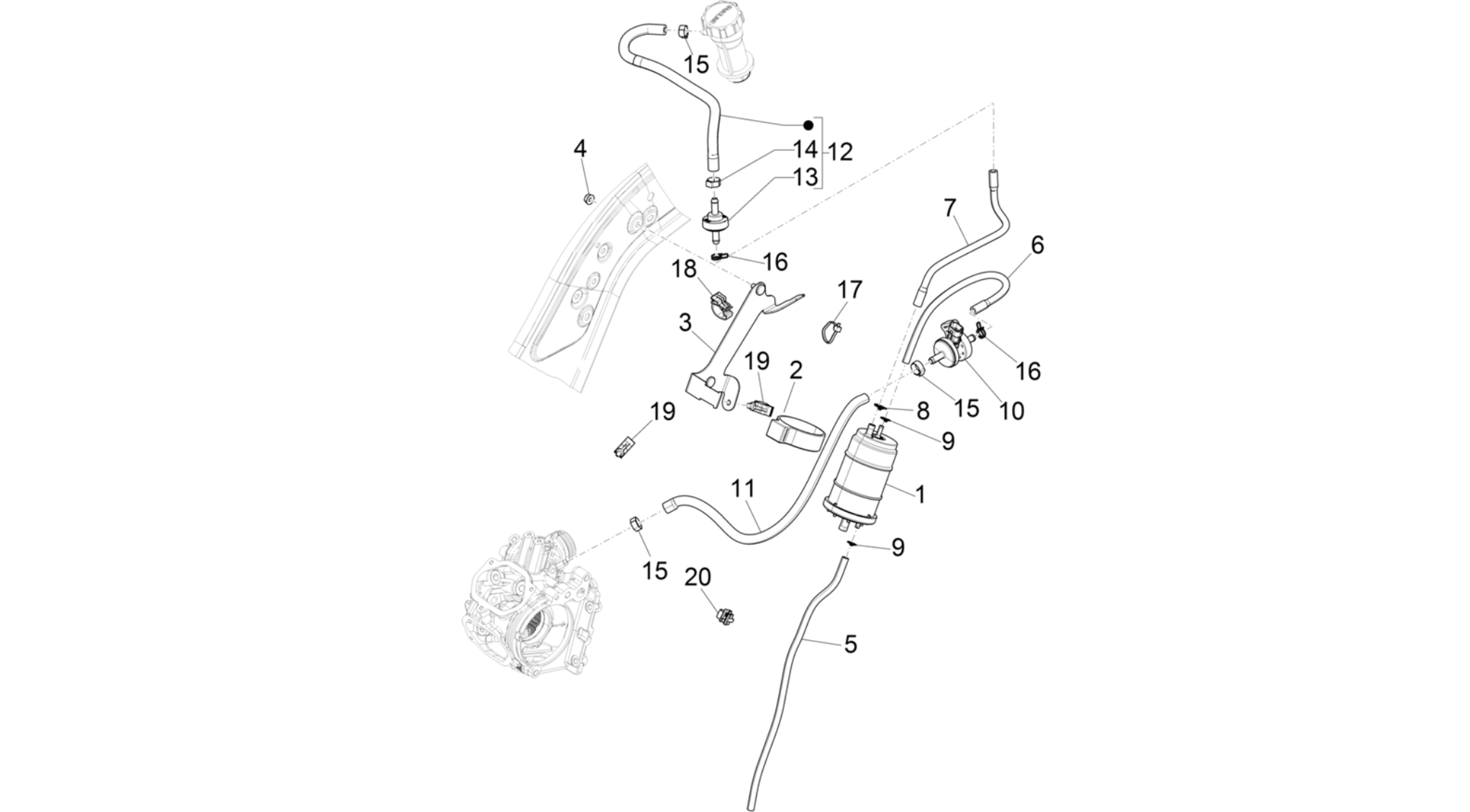 Anti-percolation system