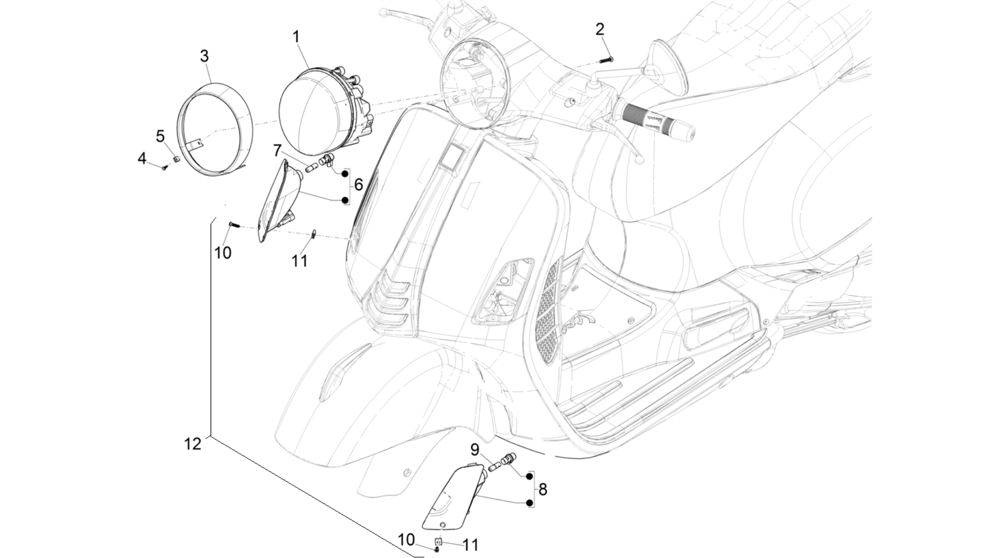 Front headlamps - Turn signal lamps