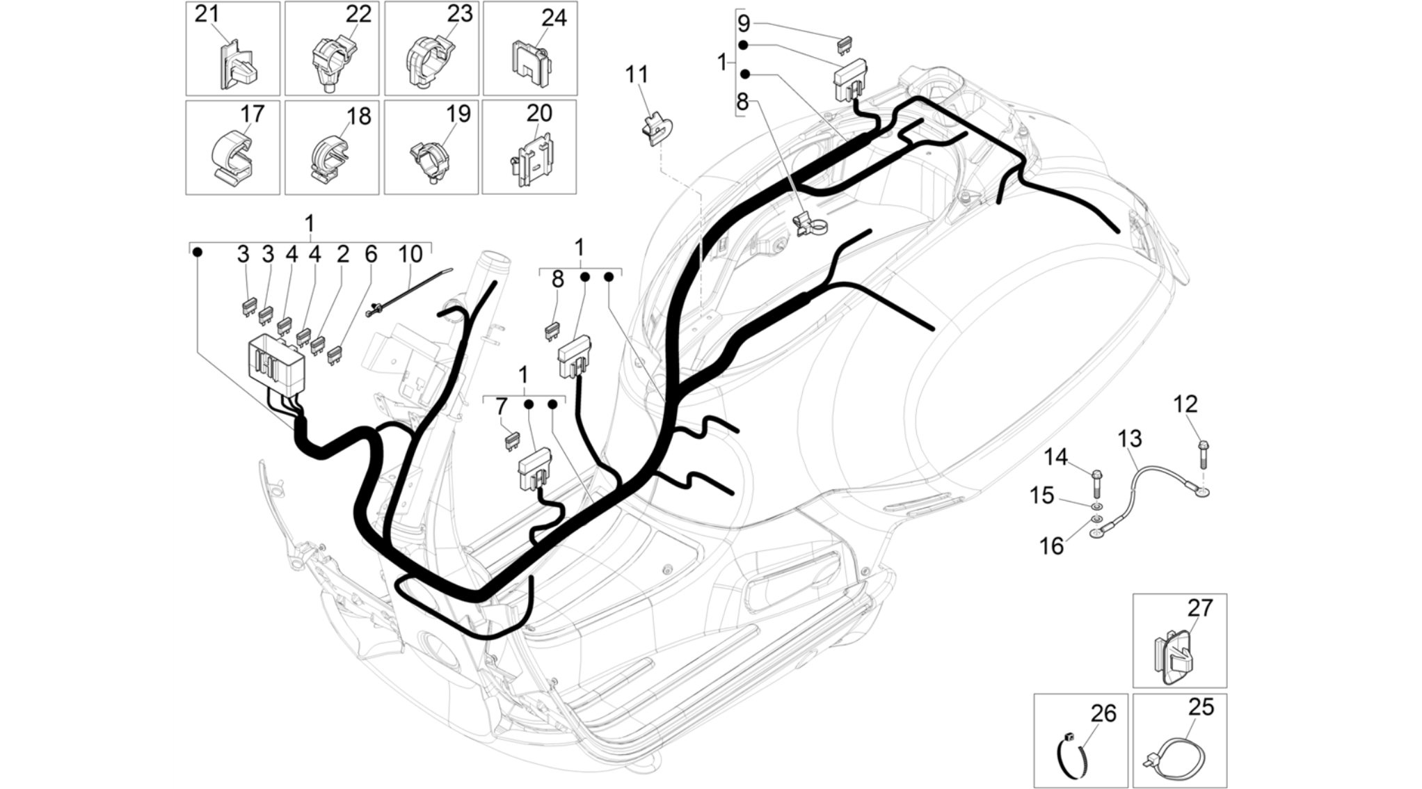 Main cable harness