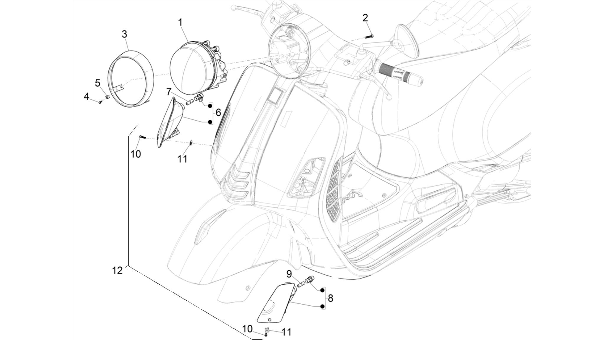 Front headlamps - Turn signal lamps