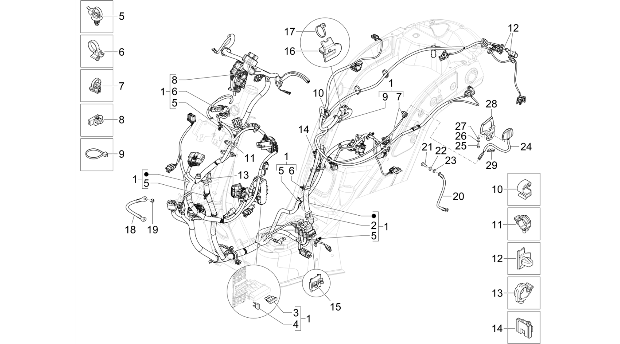 Main cable harness