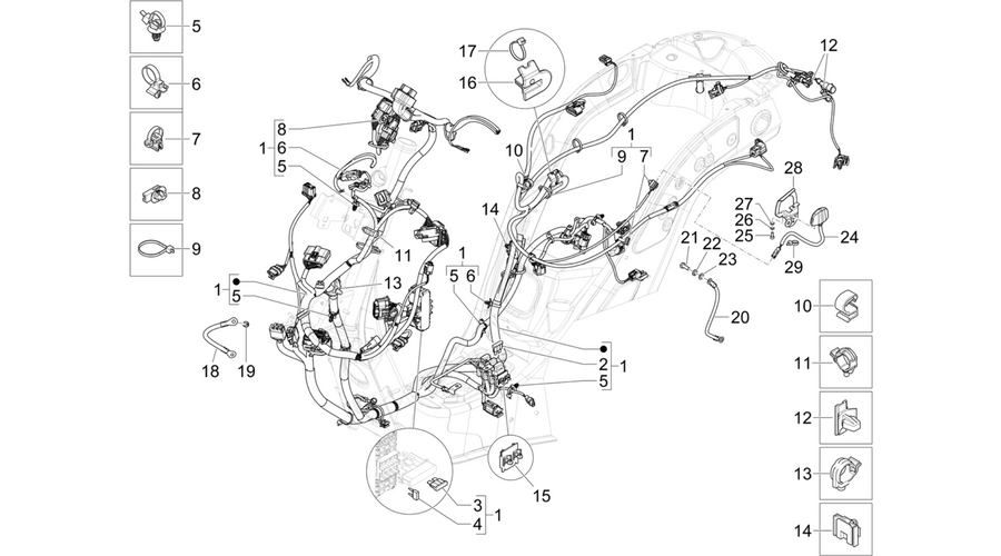 Main cable harness