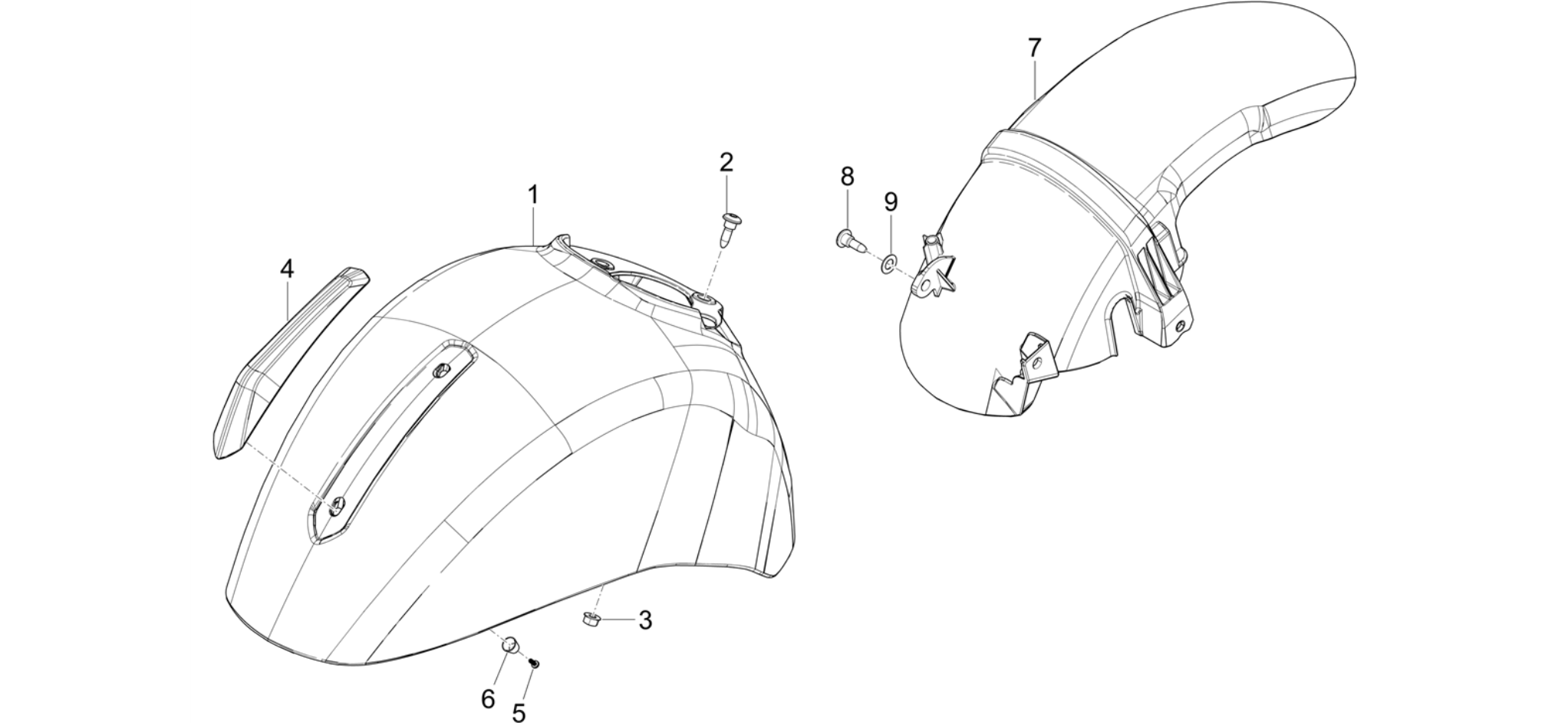 Wheel huosing - Mudguard
