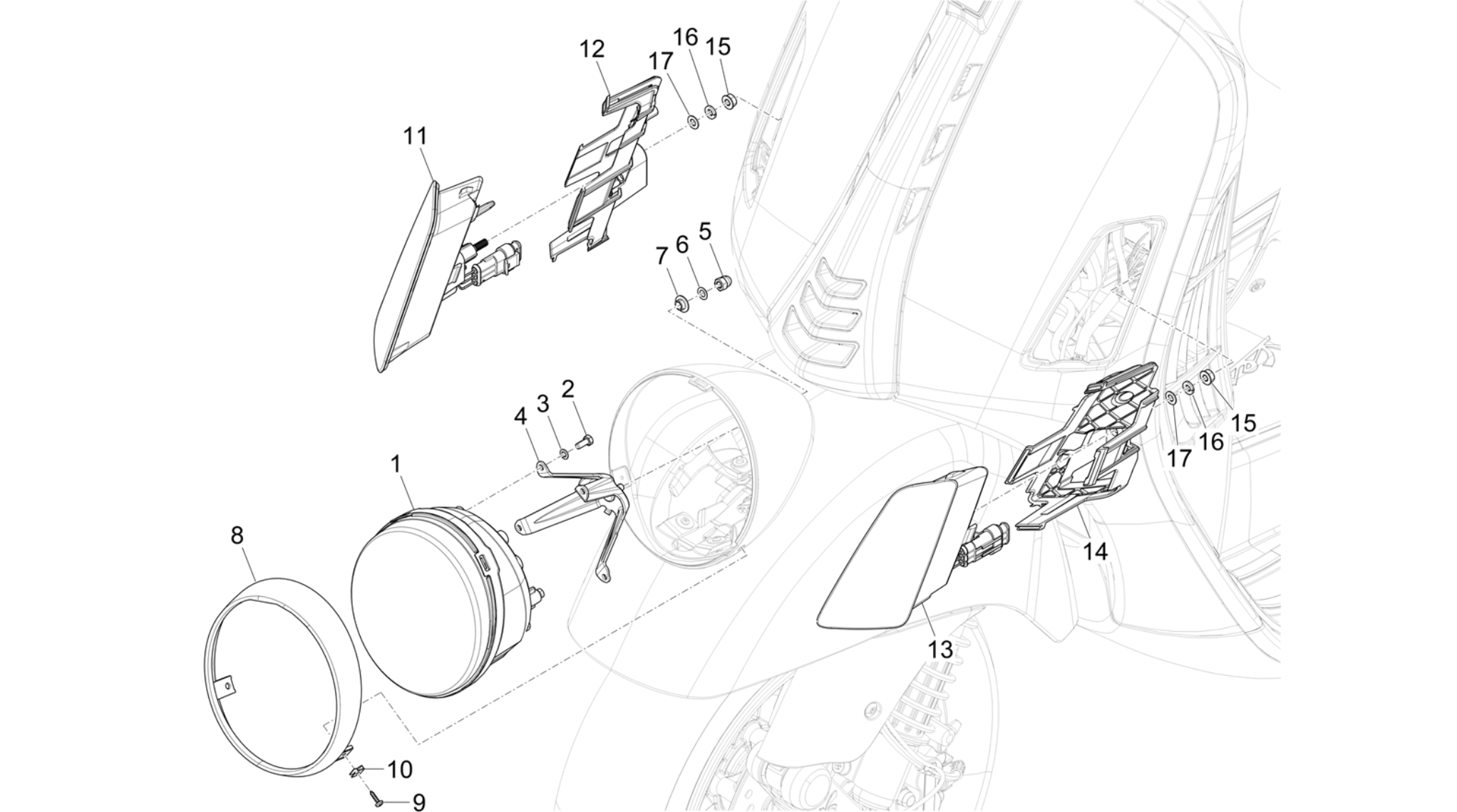 Front headlamps - Turn signal lamps