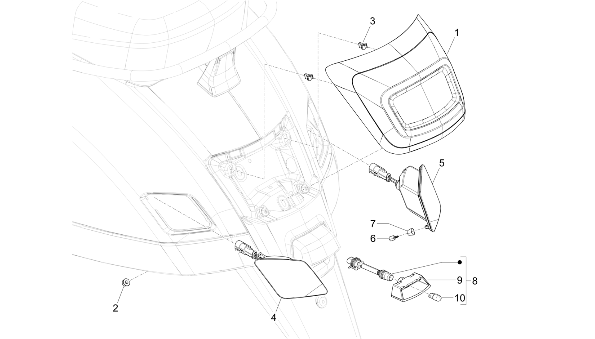 Rear headlamps - Turn signal lamps