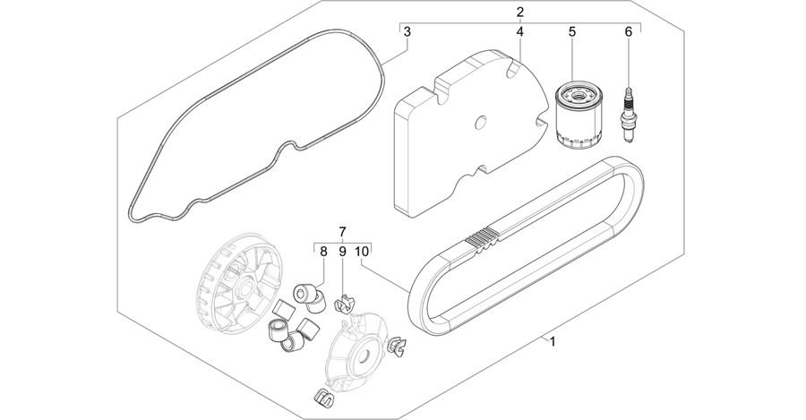 Complete wear and maintenance kit