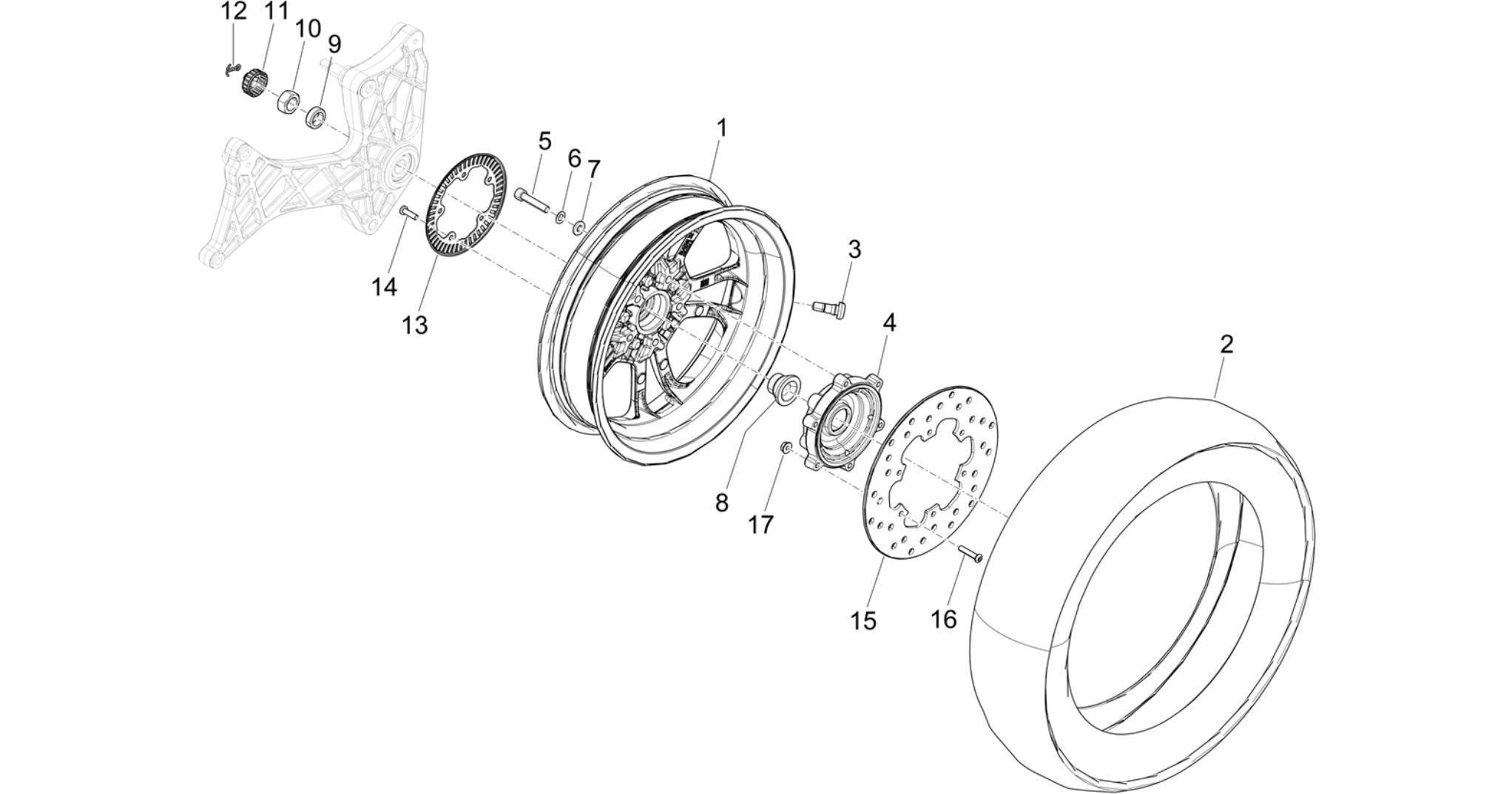Rear wheel