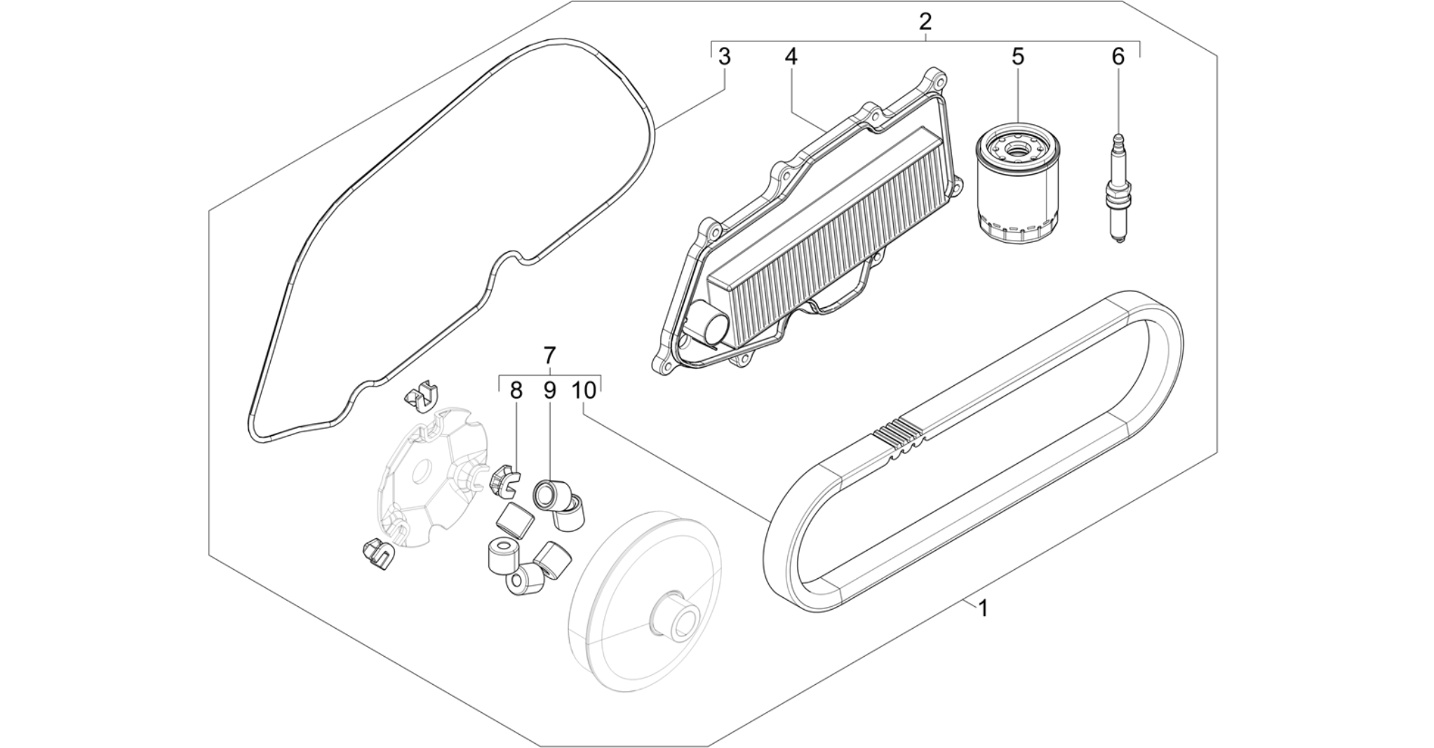 Complete wear and maintenance kit
