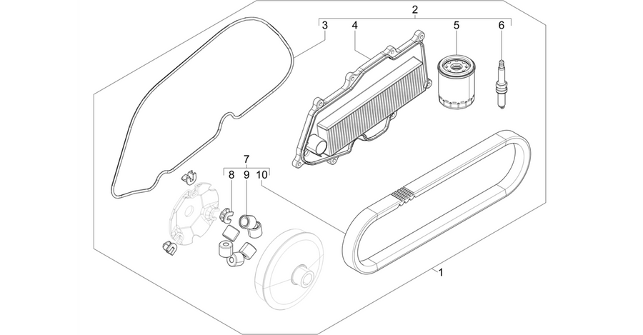 Complete wear and maintenance kit
