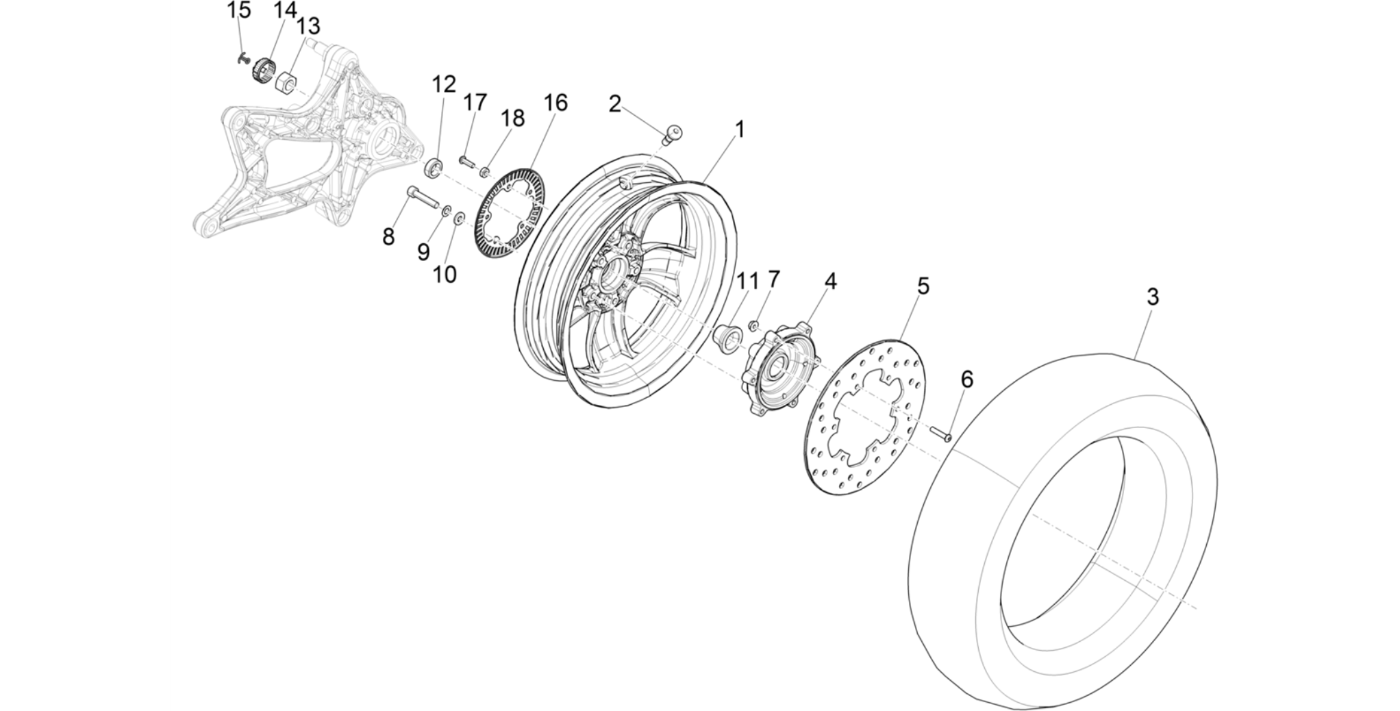 Rear wheel