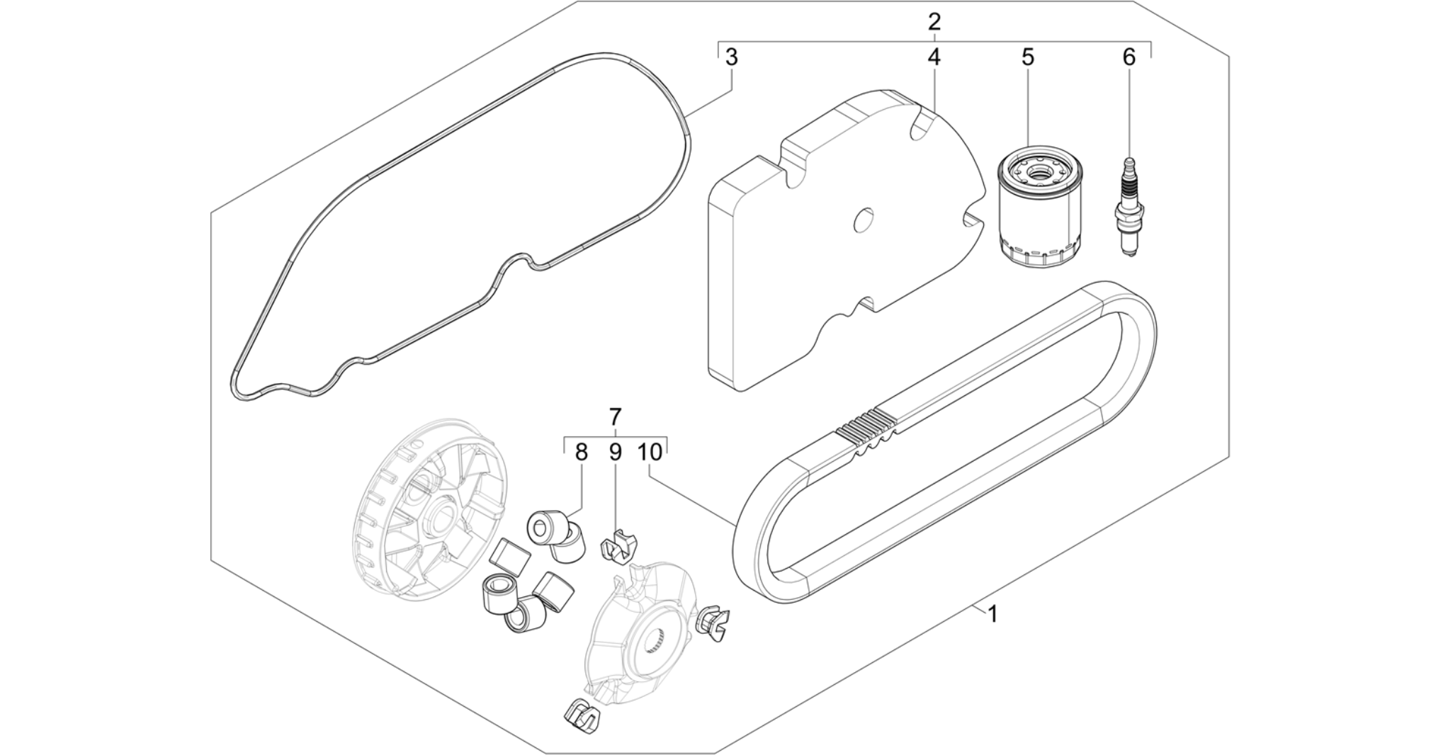 Complete wear and maintenance kit