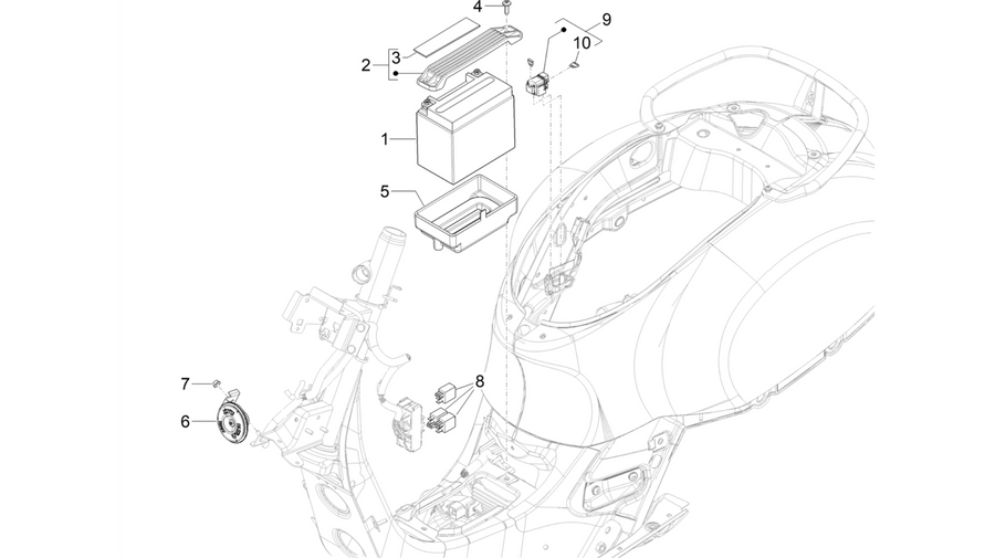 Remote control switches - Battery - Horn