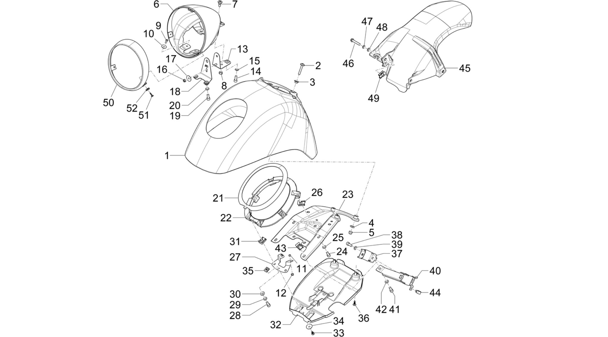 Wheel huosing - Mudguard