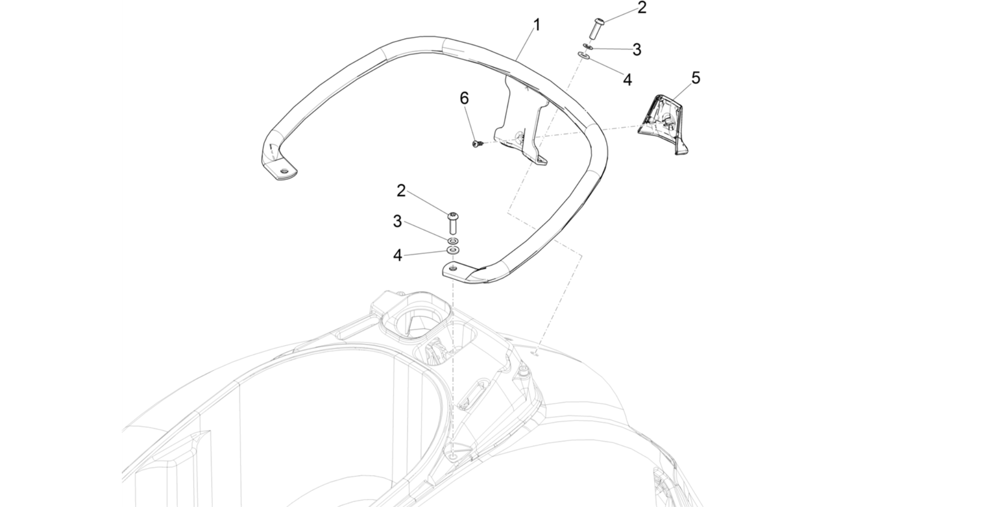 Rear luggage rack