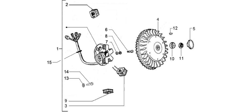 Flywheel magneto