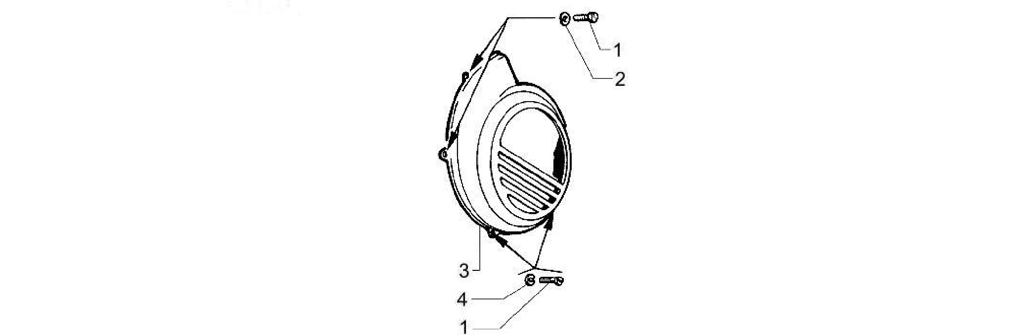 Flywheel magneto cover - Oil filter