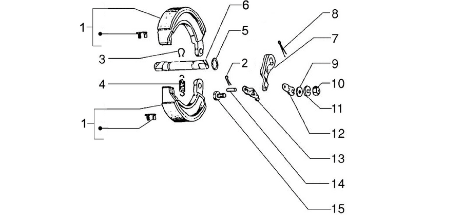 Rear brake - Brake jaw