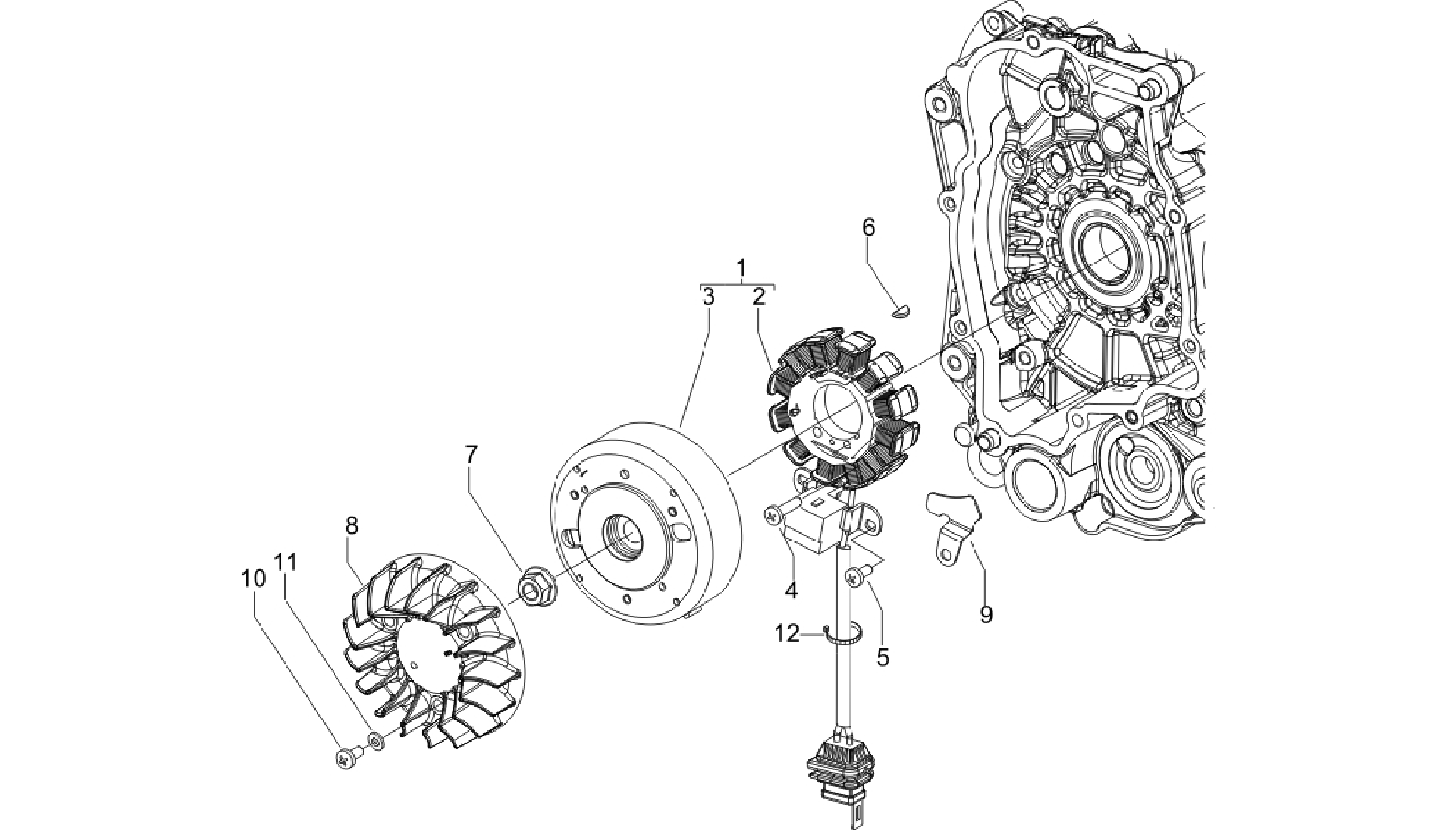 Flywheel magneto