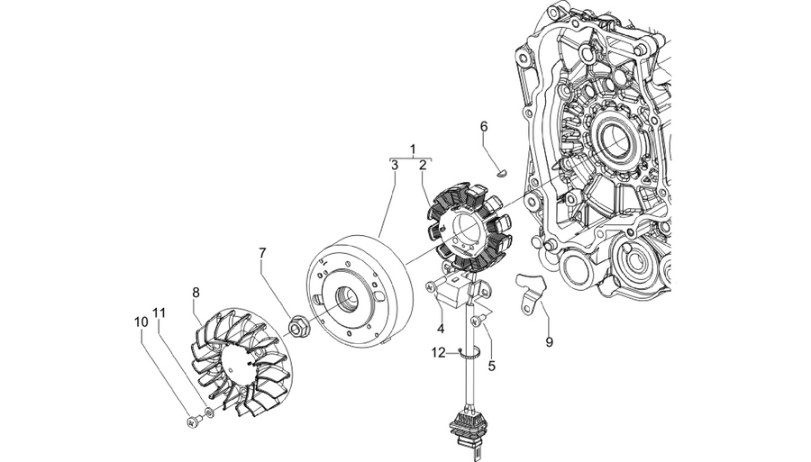 Flywheel magneto